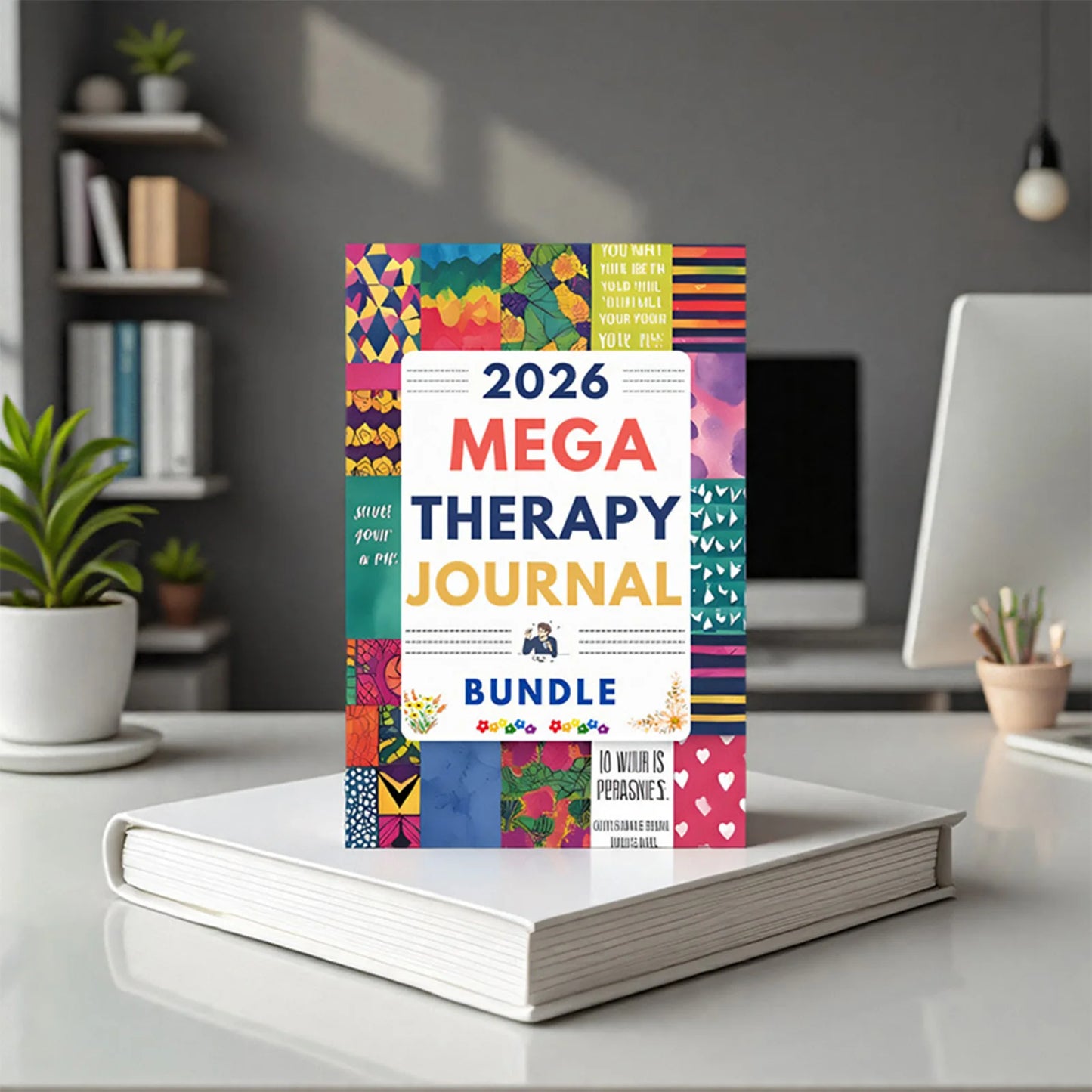 MEGA Therapy Journal - Self-Care Writing Tools with Guided Prompts