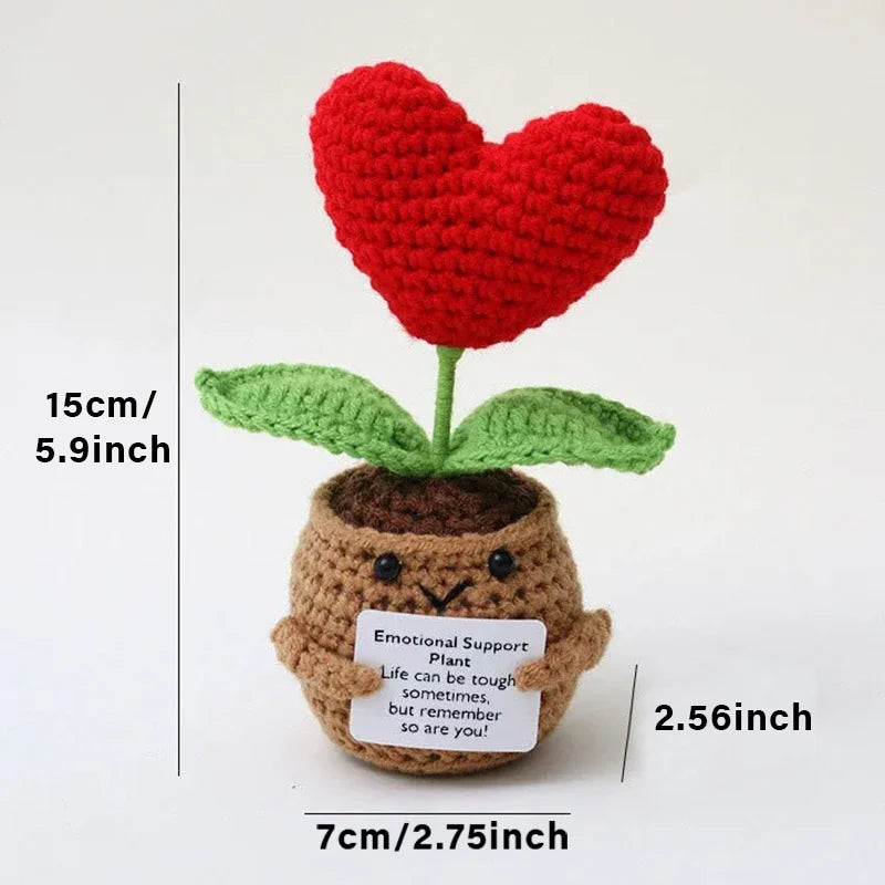 Handmade Crochet Pocket Hug Doll – Positive Energy Plush Gift