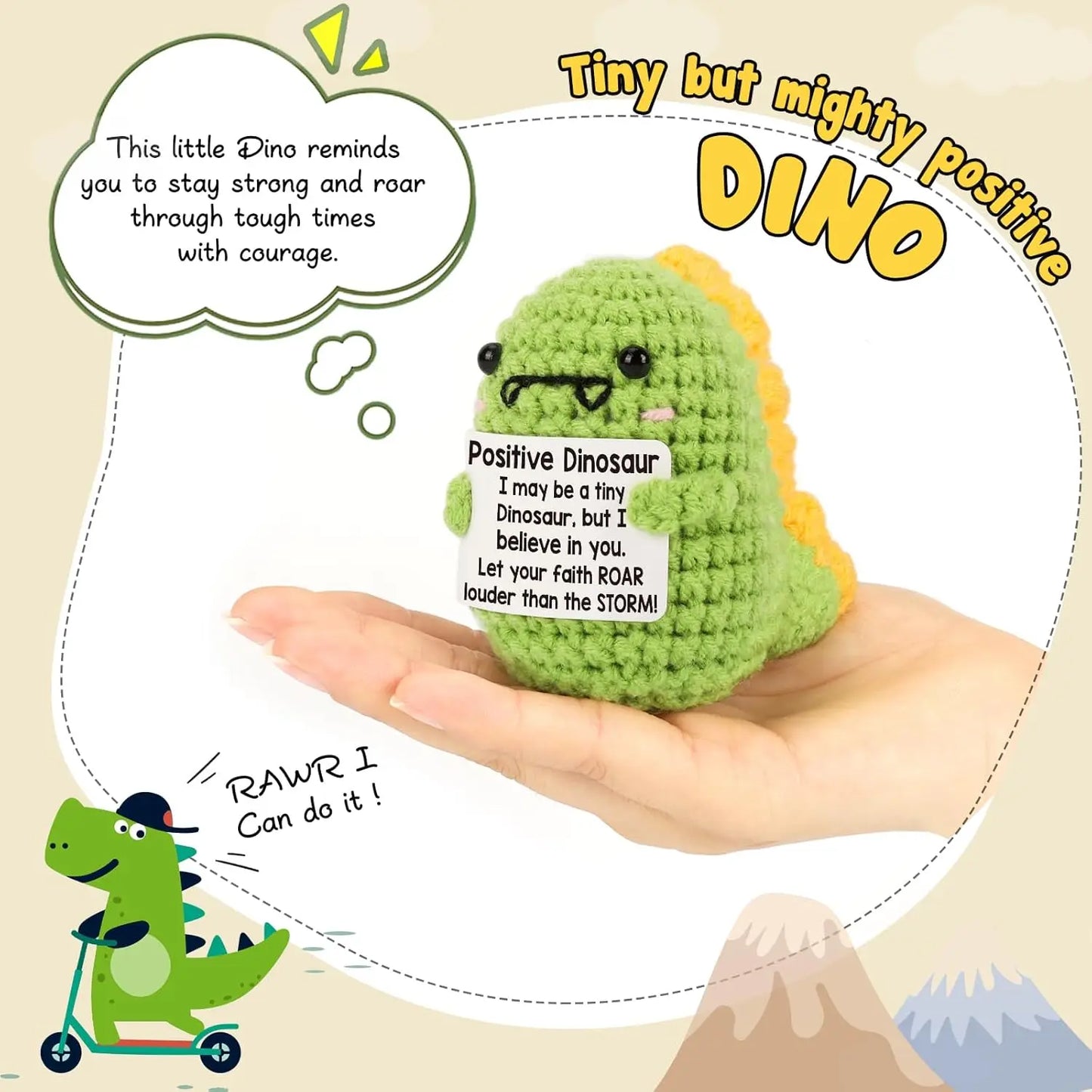Handmade Crochet Pocket Hug Doll – Positive Energy Plush Gift
