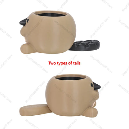 Cute Platypus Planter 3D Printed Succulent Pot Desk Decor Gift
