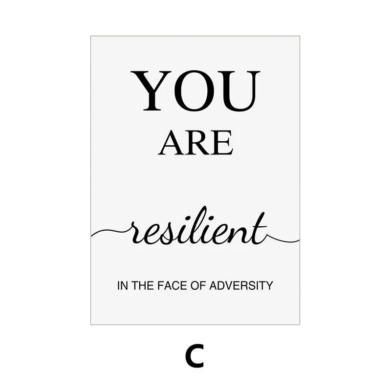 Motivational Quotes Poster - Modern Canvas Wall Art for Home & Office