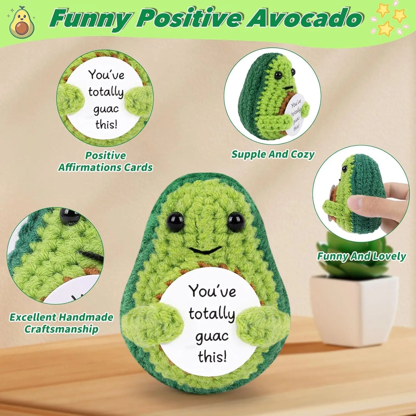 Handmade Crochet Pocket Hug Doll – Positive Energy Plush Gift