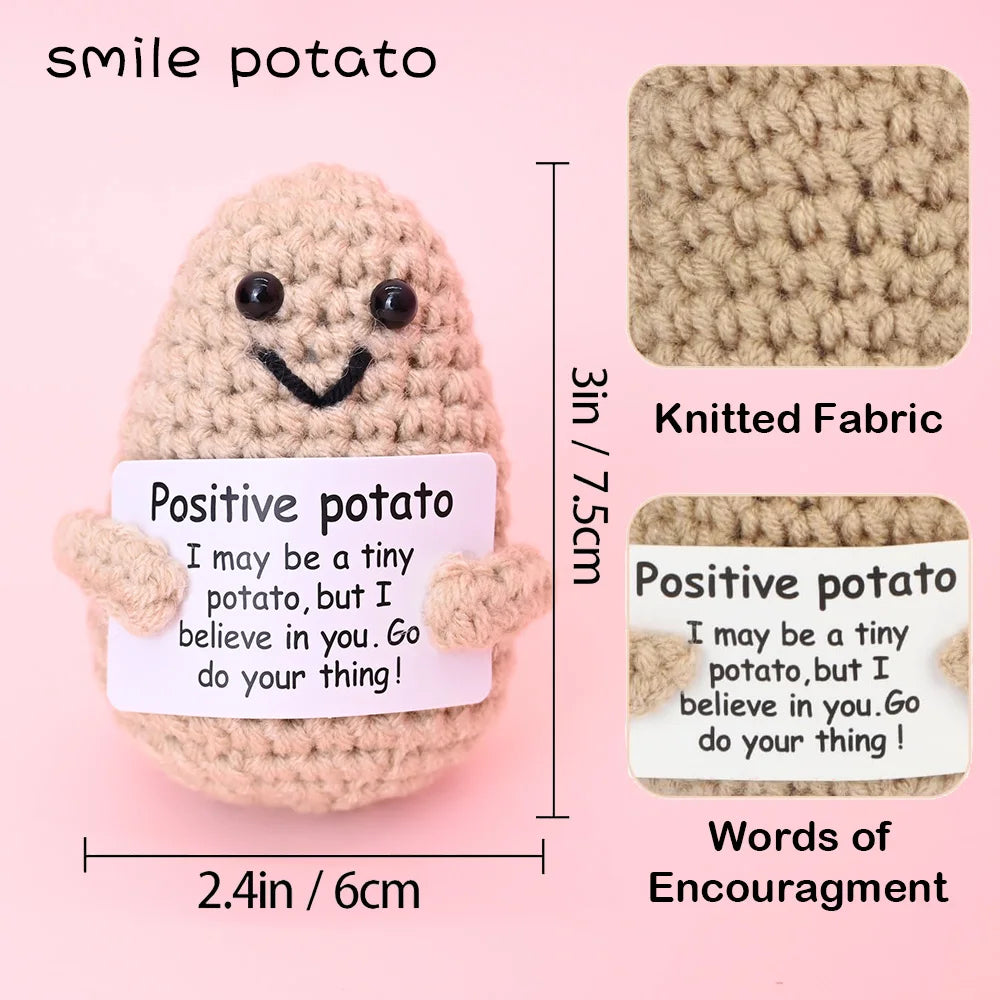 Handmade Crochet Pocket Hug Doll – Positive Energy Plush Gift