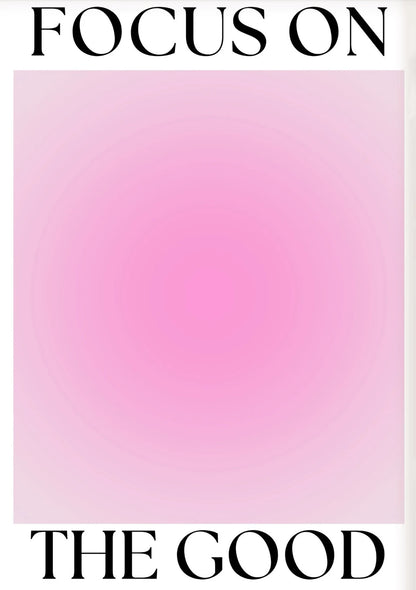 Pink Aura Butterfly Poster - Inspirational Canvas Wall Art for Bedroom