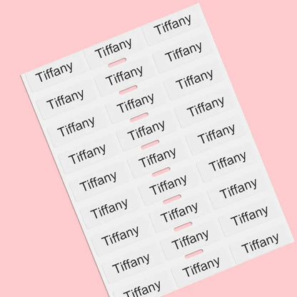 Custom Waterproof Name Labels – Transparent Stickers for Kids & Supplies