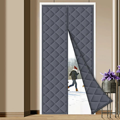 Magnetic Thermal Door Curtain Insulation – Draft Stopper Cover