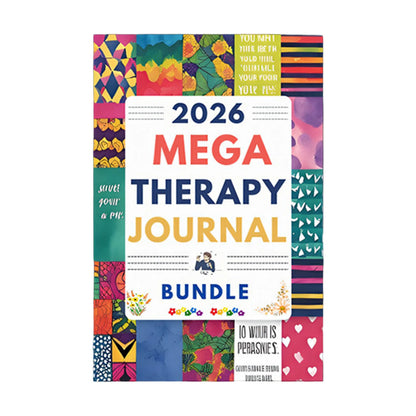 MEGA Therapy Journal - Self-Care Writing Tools with Guided Prompts