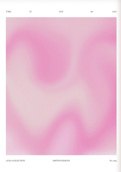 Pink Aura Butterfly Poster - Inspirational Canvas Wall Art for Bedroom