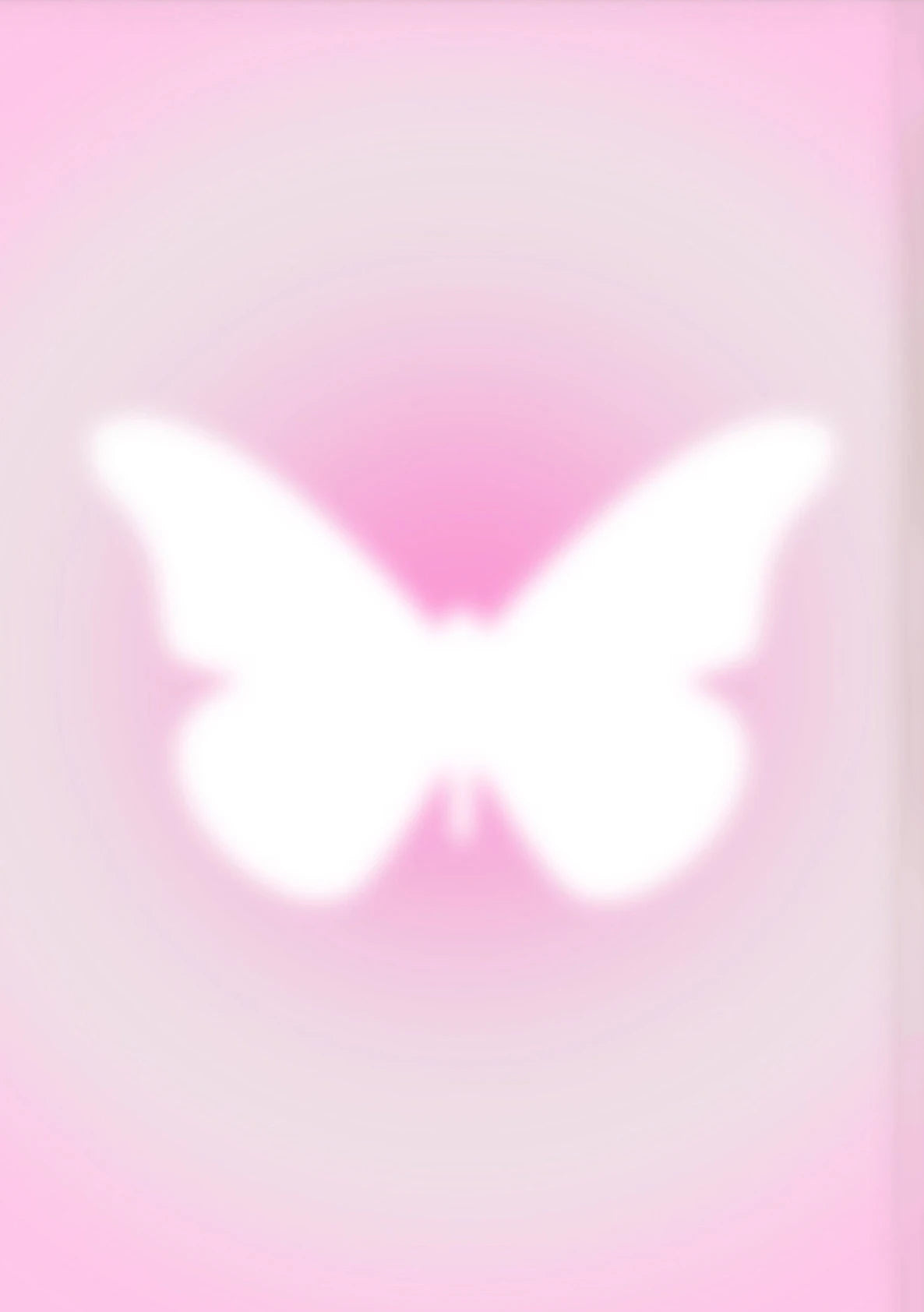 Pink Aura Butterfly Poster - Inspirational Canvas Wall Art for Bedroom