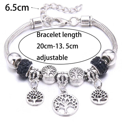 White Butterfly Crown Charm Bracelet – Friendship Gift for Women
