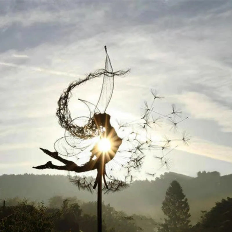 Fairy Garden Metal Decor Outdoor Decorative Sculpture