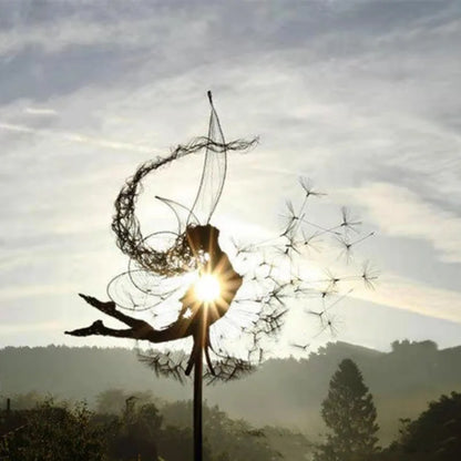 Fairy Garden Metal Decor Outdoor Decorative Sculpture
