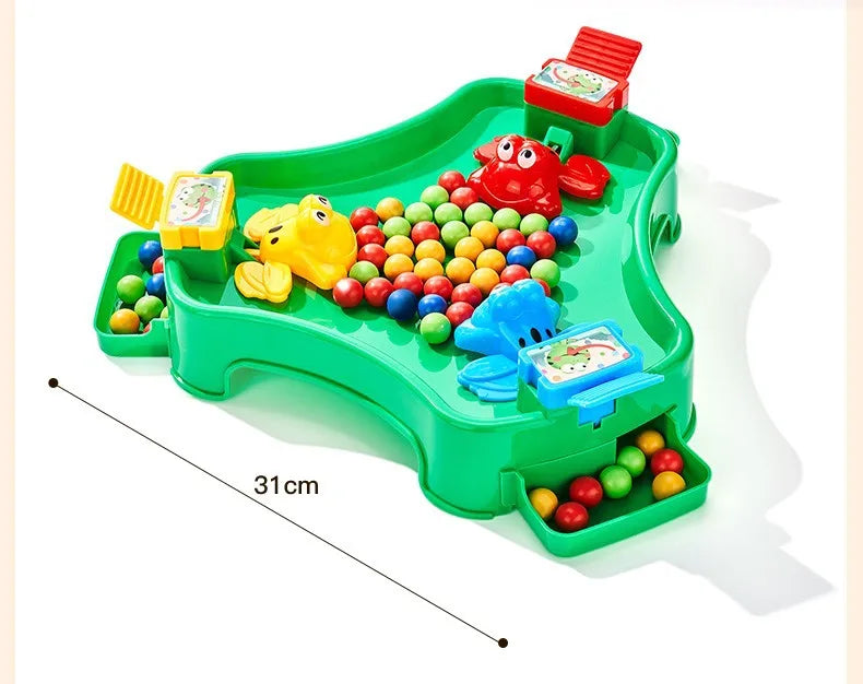 Frog Racing Marble Game Kids Interactive Family Board Toy