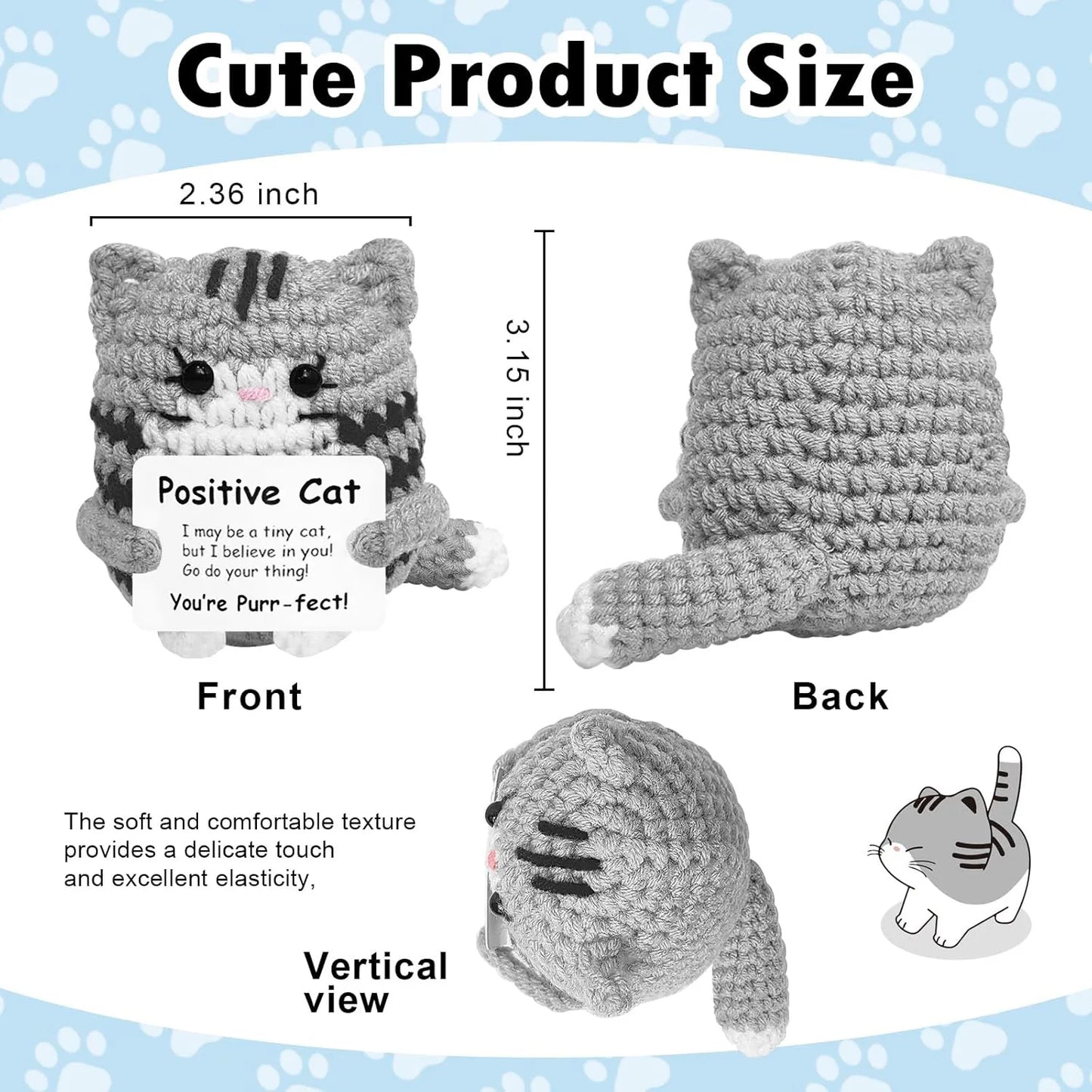 Handmade Crochet Pocket Hug Doll – Positive Energy Plush Gift