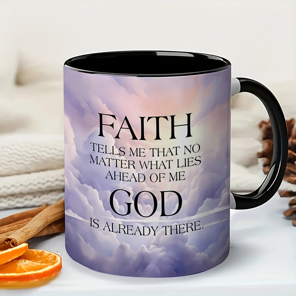 11oz Christian Bible Verse Ceramic Coffee Mug Reusable Drink Cup