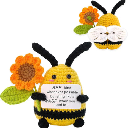 Handmade Crochet Pocket Hug Doll – Positive Energy Plush Gift