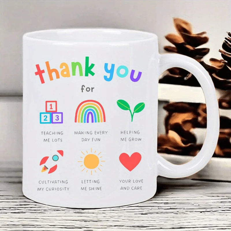 Teacher Appreciation Ceramic Coffee Mug Thank You Gift 320ml