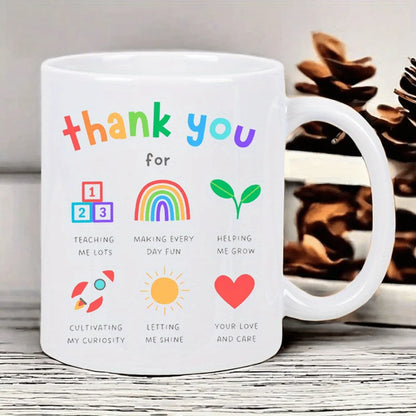 Teacher Appreciation Ceramic Coffee Mug Thank You Gift 320ml