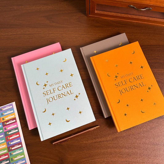 Self-Care Gratitude Journal – A5 Fabric Cover Daily Planner Notebook