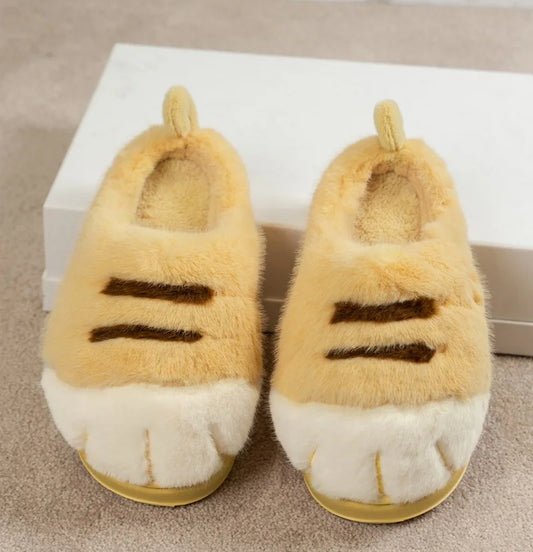 Fuzzy Cat Paw Slides Unisex
