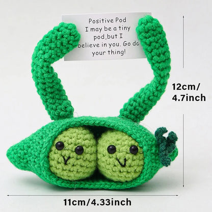 Handmade Crochet Pocket Hug Doll – Positive Energy Plush Gift
