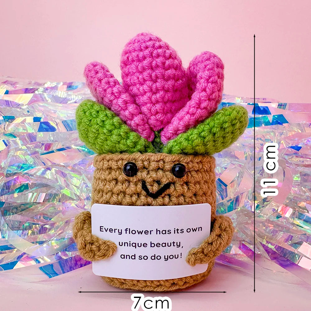 Handmade Crochet Pocket Hug Doll – Positive Energy Plush Gift