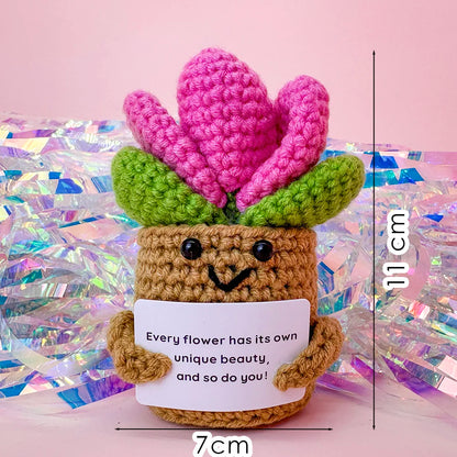 Handmade Crochet Pocket Hug Doll – Positive Energy Plush Gift