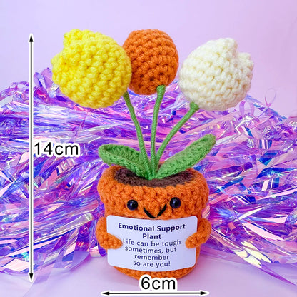 Handmade Crochet Pocket Hug Doll – Positive Energy Plush Gift