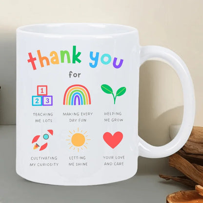 Teacher Appreciation Ceramic Coffee Mug Thank You Gift 320ml
