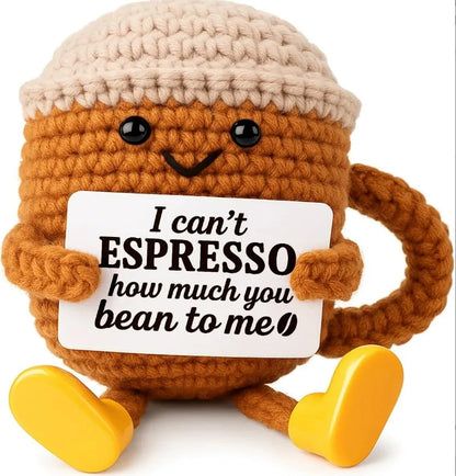 Handmade Crochet Pocket Hug Doll – Positive Energy Plush Gift