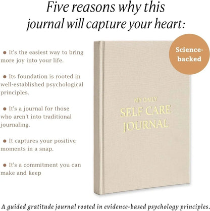 Self-Care Gratitude Journal – A5 Fabric Cover Daily Planner Notebook