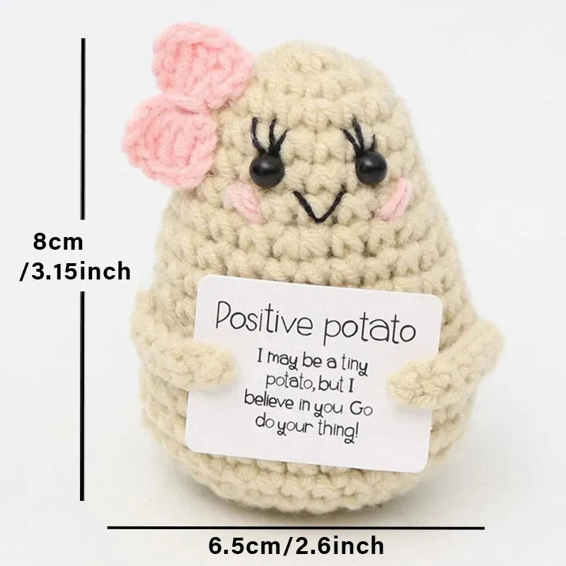 Handmade Crochet Pocket Hug Doll – Positive Energy Plush Gift
