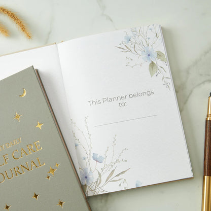 Self-Care Gratitude Journal – A5 Fabric Cover Daily Planner Notebook