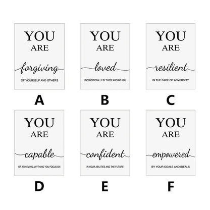 Motivational Quotes Poster - Modern Canvas Wall Art for Home & Office