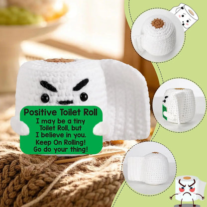 Handmade Crochet Pocket Hug Doll – Positive Energy Plush Gift