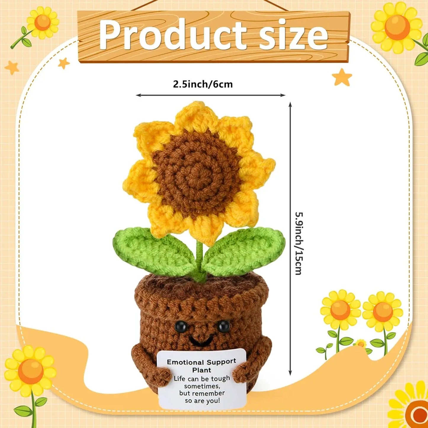 Handmade Crochet Pocket Hug Doll – Positive Energy Plush Gift