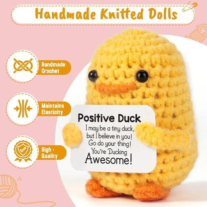 Handmade Crochet Pocket Hug Doll – Positive Energy Plush Gift