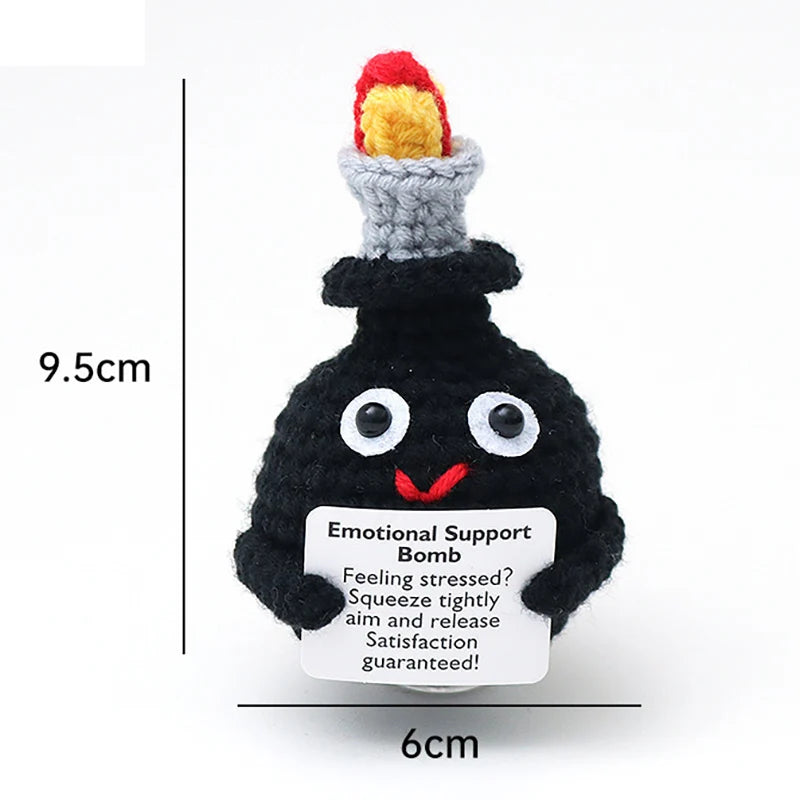 Handmade Crochet Pocket Hug Doll – Positive Energy Plush Gift