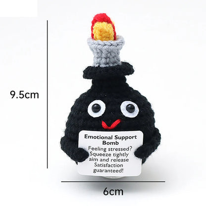 Handmade Crochet Pocket Hug Doll – Positive Energy Plush Gift