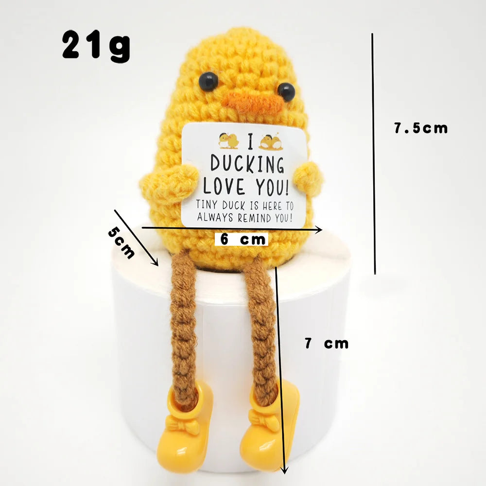 Handmade Crochet Pocket Hug Doll – Positive Energy Plush Gift
