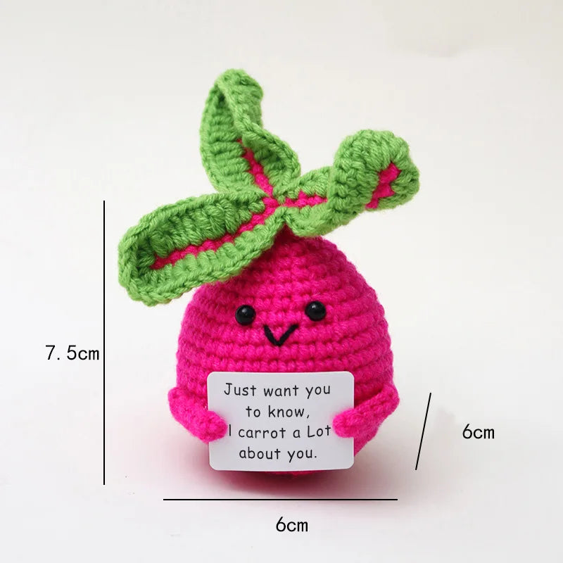 Handmade Crochet Pocket Hug Doll – Positive Energy Plush Gift