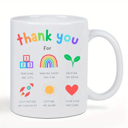 Teacher Appreciation Ceramic Coffee Mug Thank You Gift 320ml