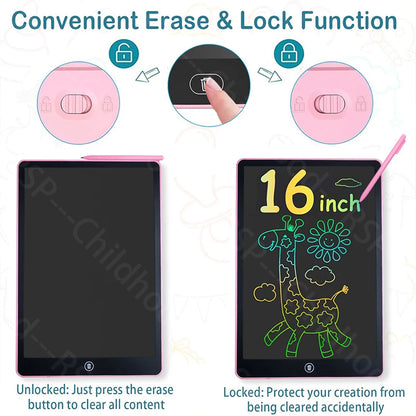 16 Inch LCD Writing Tablet Drawing Board for Kids Educational Toy