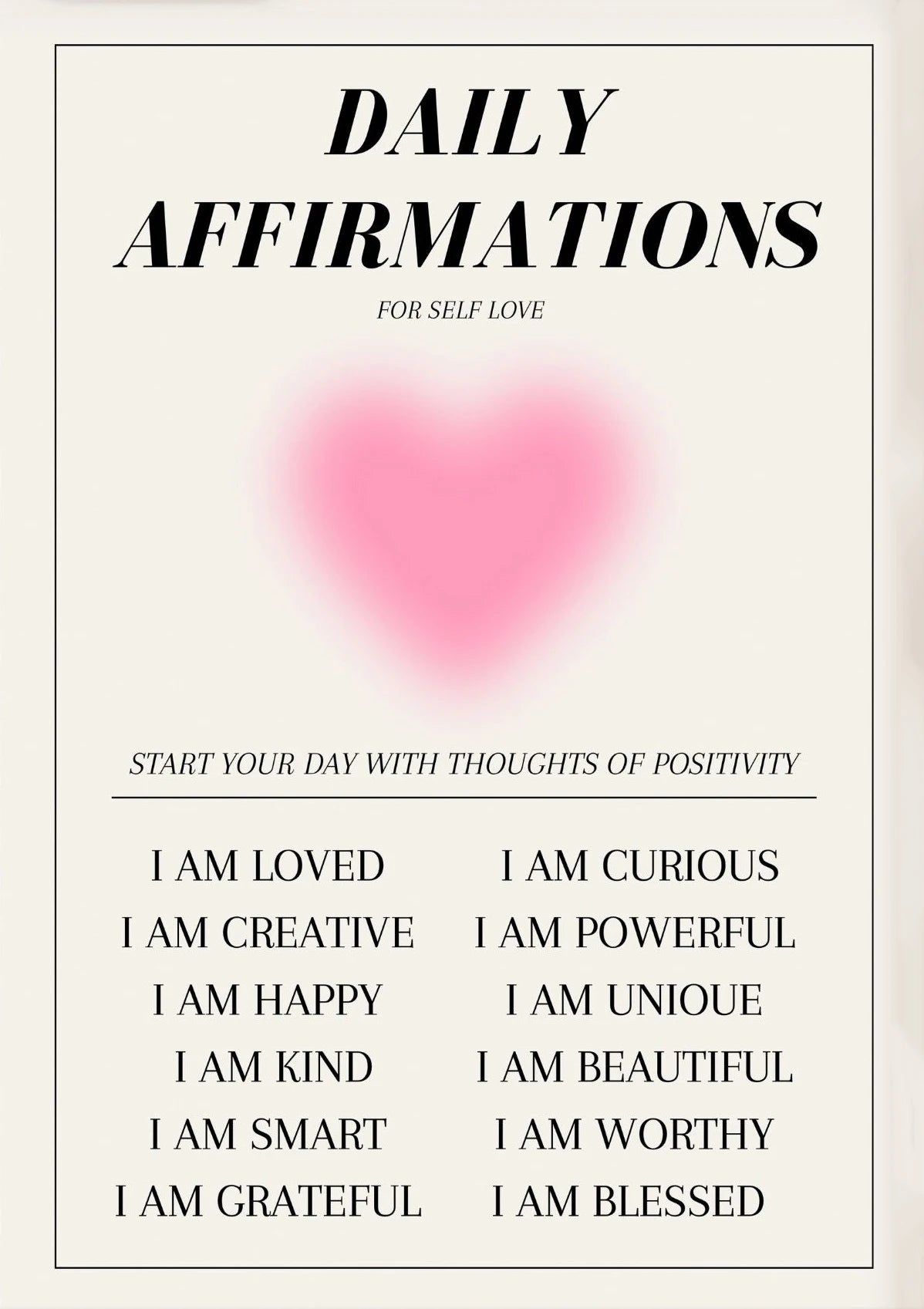 Pink Aura Butterfly Poster - Inspirational Canvas Wall Art for Bedroom
