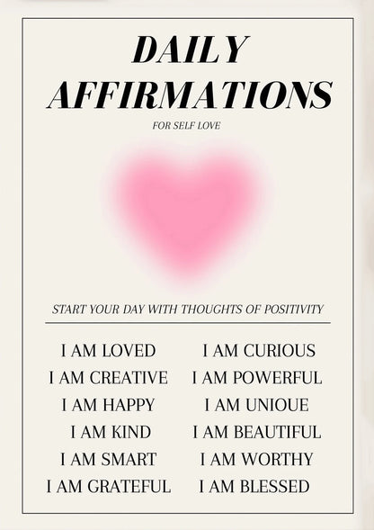 Pink Aura Butterfly Poster - Inspirational Canvas Wall Art for Bedroom