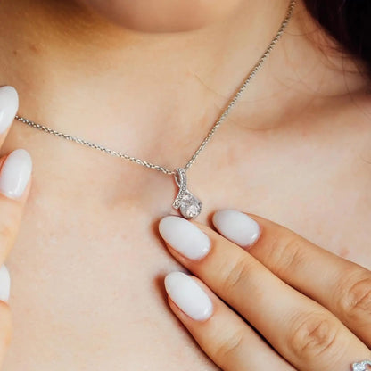 Daughter-in-Law Gift Necklace – Honor Pendant with Message Card & Box