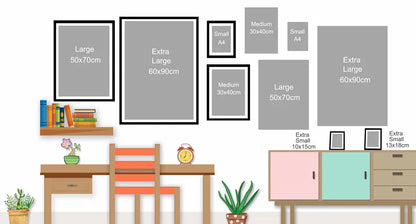 Rainbow Affirmation Poster - Inspirational Canvas Wall Art for Kids