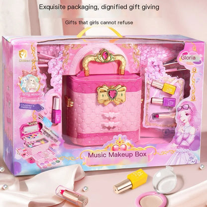 Kids Washable Makeup Kit for Girls – Safe Pretend Play Beauty Set