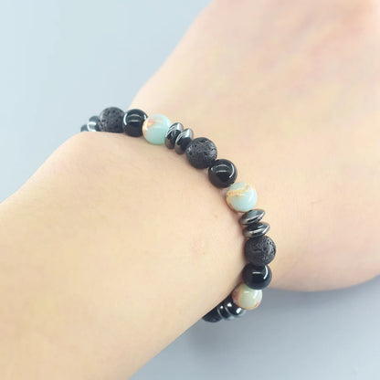 Natural Shoushan Stone Beads Bracelet – Confidence & Healing Gift