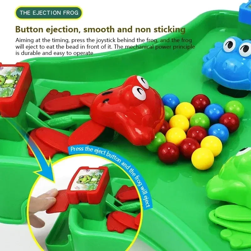 Frog Racing Marble Game Kids Interactive Family Board Toy